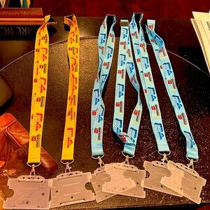 Lot of 6 Legoland Florida Resort Yellow Blue Lanyards…make me offer